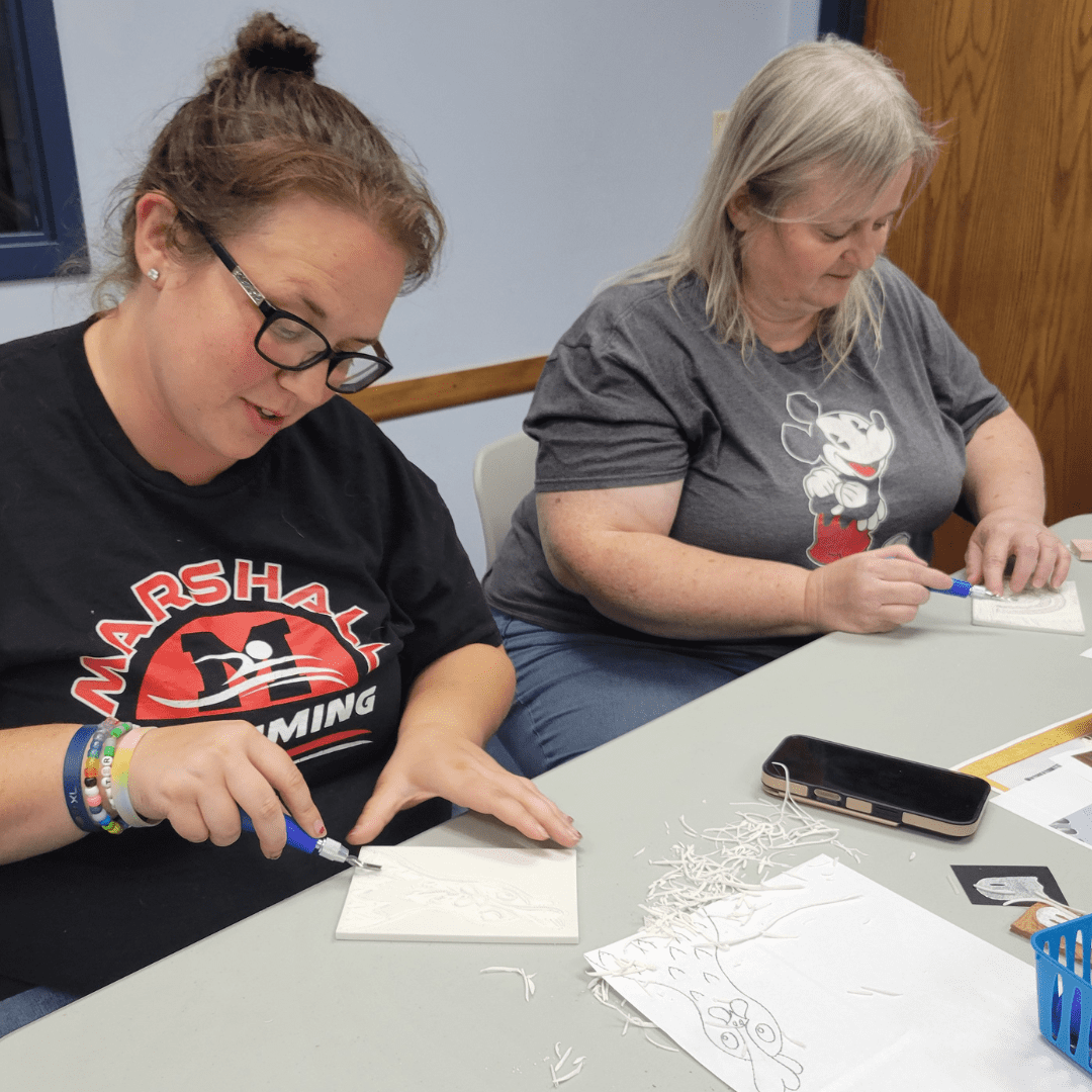 Crafty February: Carving & Printing on Fabric